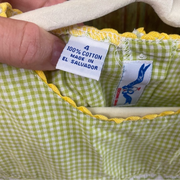 Silly Goose hand smocked giraffe set, so cute for zoo, GUC, size 4 - Picture 2 of 2